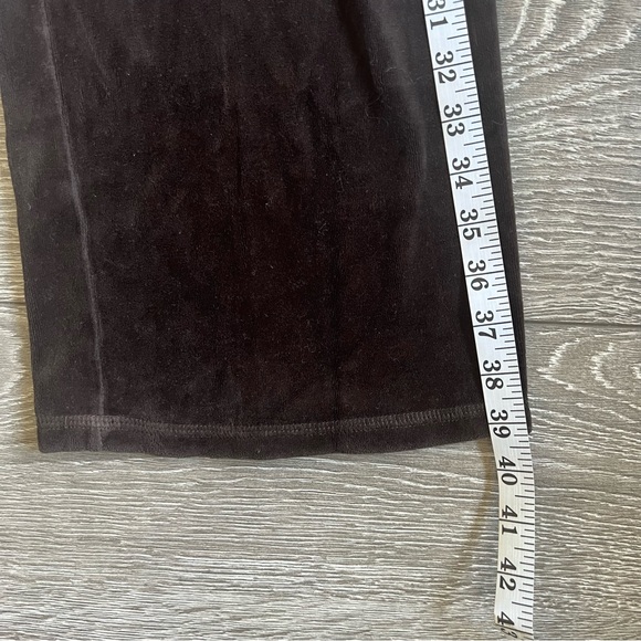 JUICY COUTURE Brown Velour Wide Leg Pants with Bling | Made in USA | Size M EUC - Picture 14 of 15